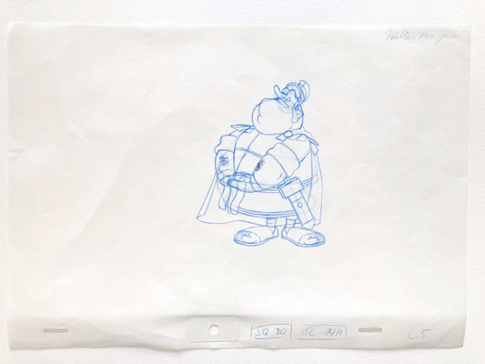 Asterix in America Original Production Used Animation Drawing - Signed. For sale on FLIP Gallery