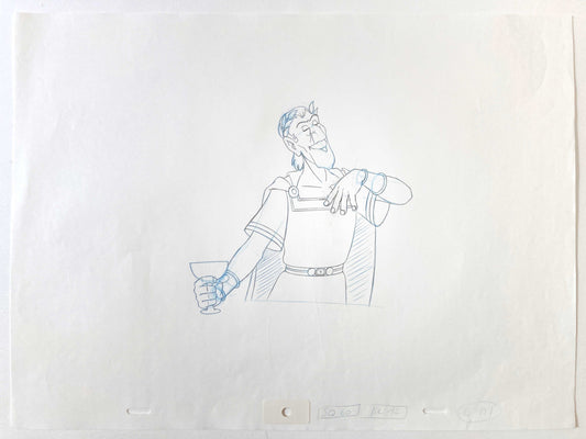 Asterix in America. Cesar Original Production Used Animation Drawing. For sale on FLIP Gallery