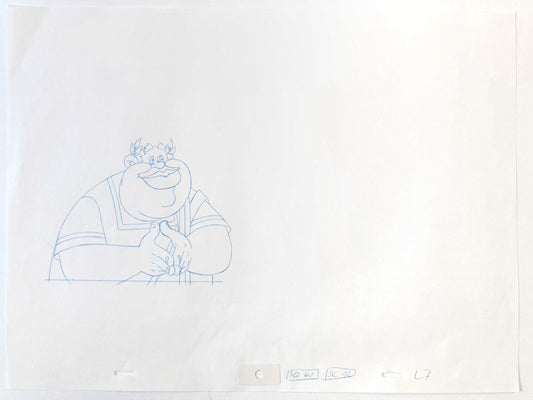 Asterix in America - Tumulus Original Production Used Animation Art Drawing - 1994. For sale on FLIP Gallery