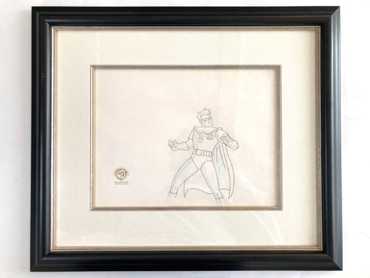 Batman: The Animated Series "Christmas with the Joker" FRAMED Robin Original Production Used Animation Drawing (Warner Bros., 1992). For sale on FLIP Gallery