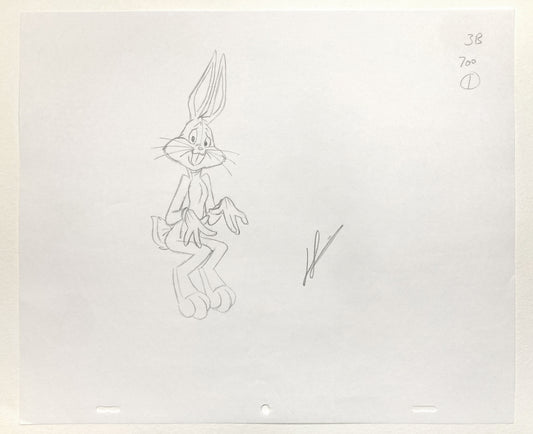 Bugs Bunny Original Animation Drawing Signed – Warner Bros. (2021). For sale on FLIP Gallery