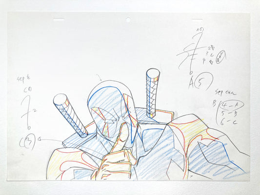 DEADPOOL : Original Animation Drawing Ultimate Spider-Man (Marvel, 2013). For sale on FLIP Gallery