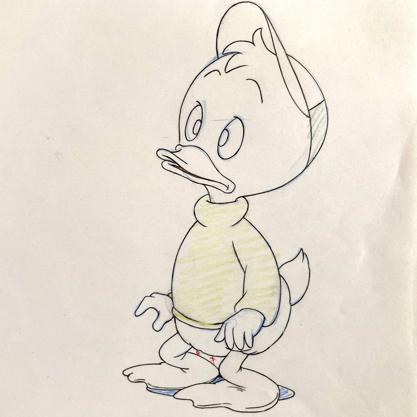Dewey Original Animation Drawing