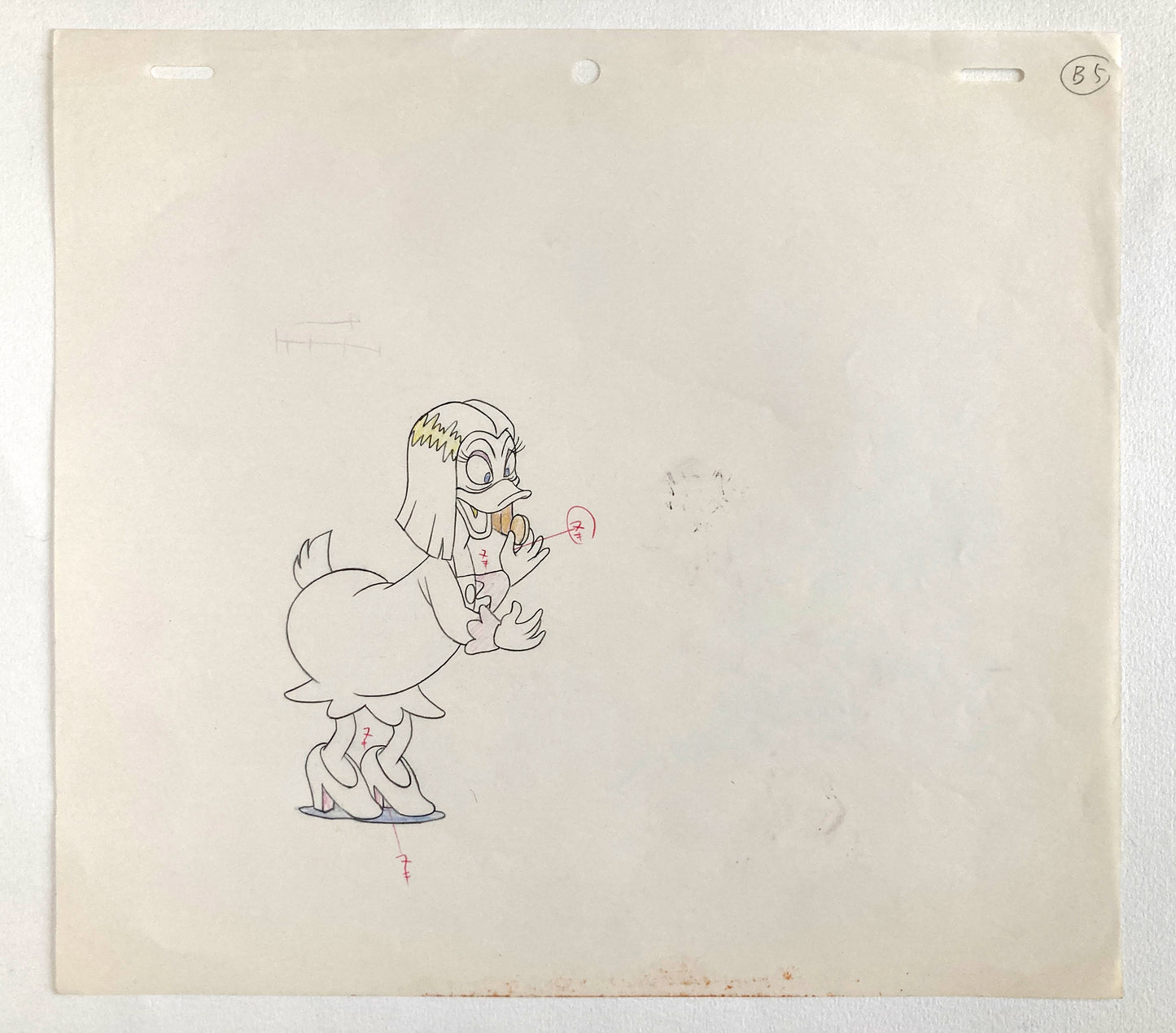 Original Animation Production Art Drawing of Magica DeSpell from DuckTales