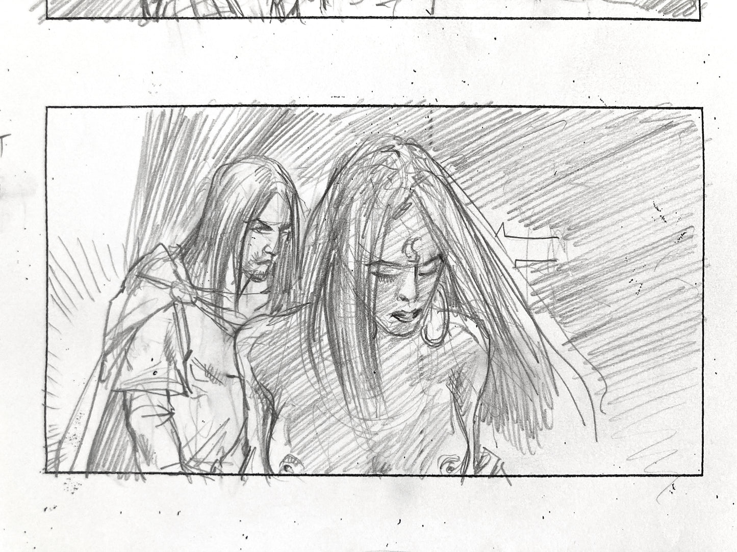 GAME OF THRONES : Original Production Storyboard Art Used & Signed (HBO, 2012)