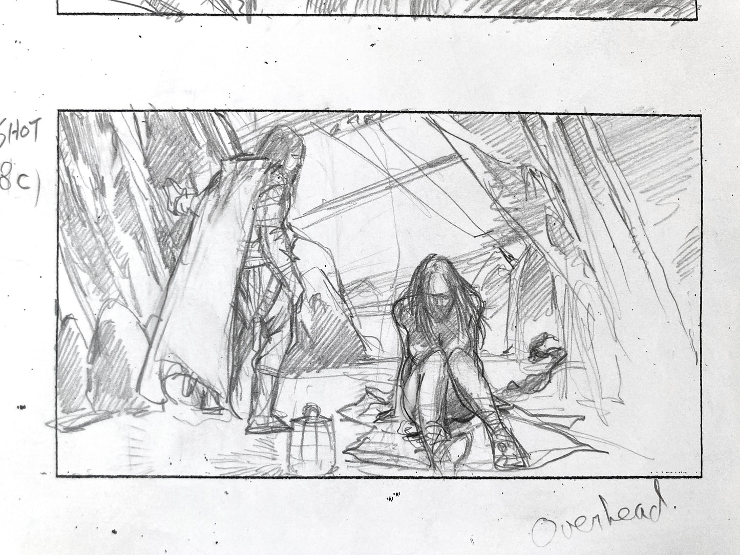 GAME OF THRONES : Original Production Storyboard Art Used & Signed (HBO, 2012)