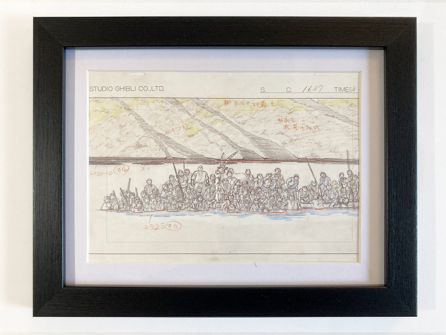 Studio Ghibli Official Reproduction Layout Framed