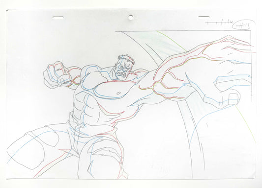 HULK : Original Animation Drawing – Ultimate Avengers: The Movie (Marvel, 2006). For sale on FLIP Gallery