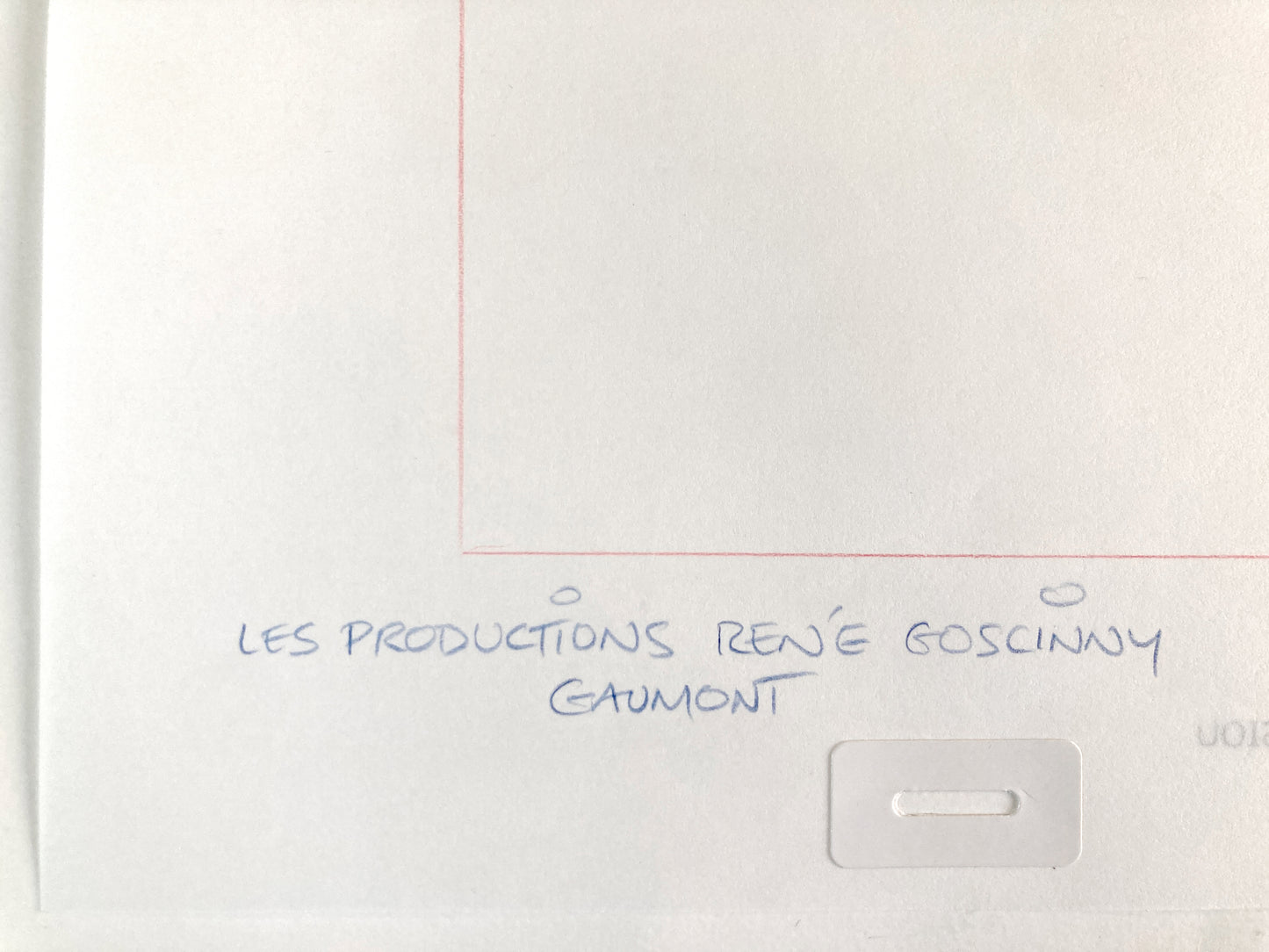 ASTERIX : Original Animation Art of Obelix Signed (Gaumont Studios, 1985)