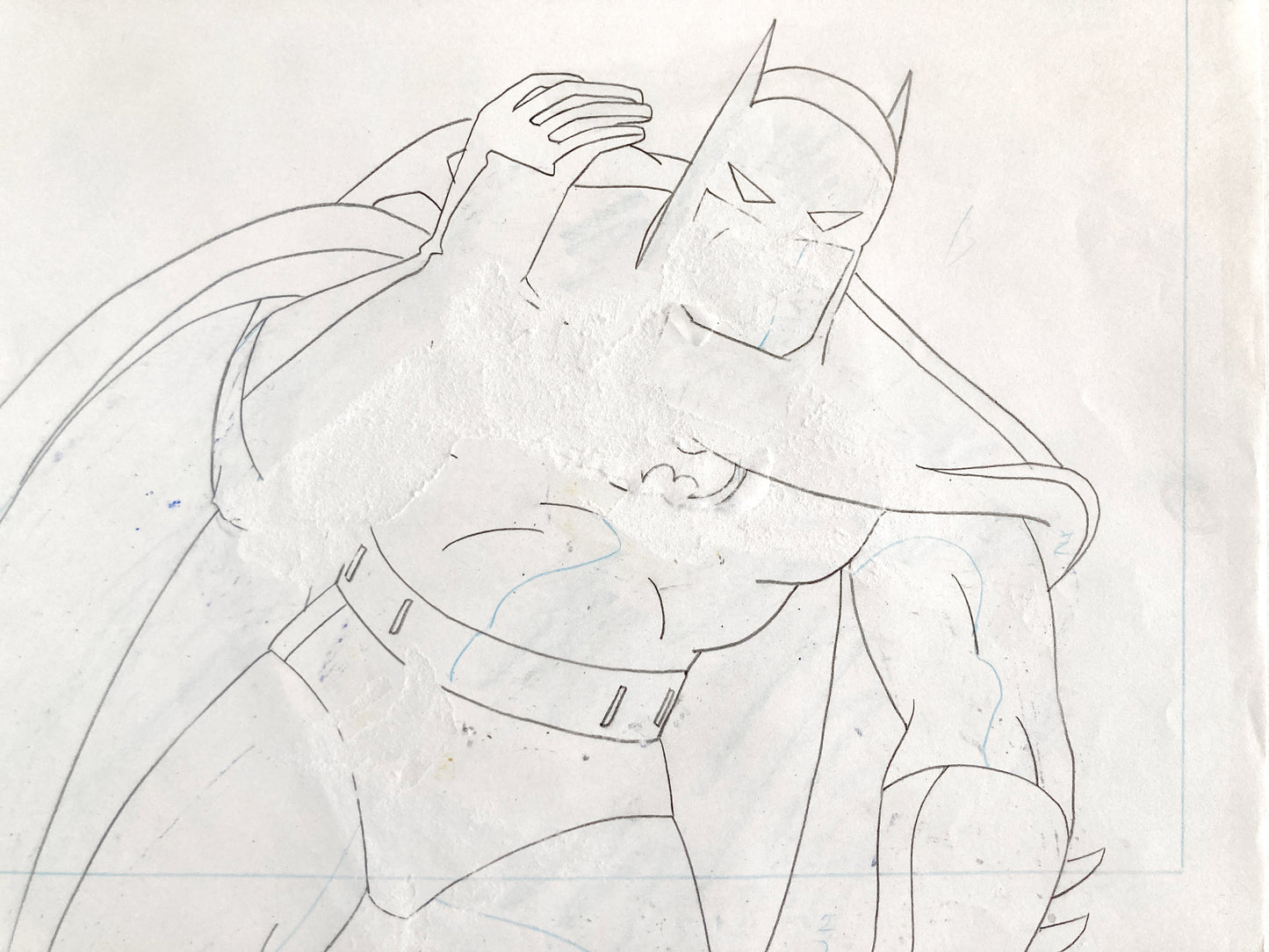 BATMAN : Original Production Cel and Matching Animation Drawing (1993)