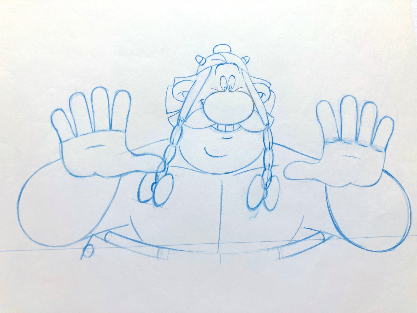ASTERIX : Dessin Original d'Animation de Obelix (1993)