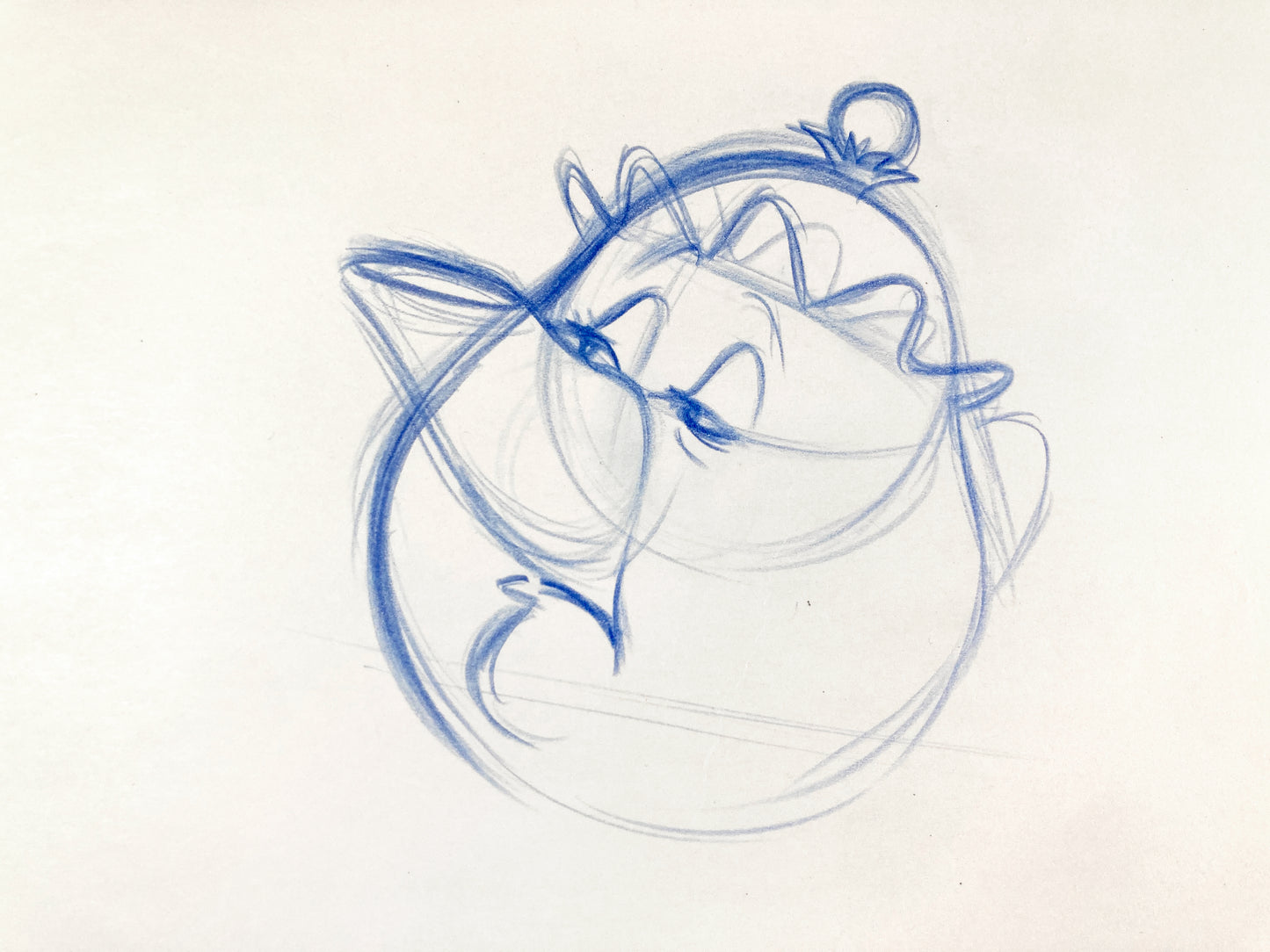 DIE SCHÖNE UND DAS BIEST: Mrs. Potts Original-Animationszeichnung (Walt Disney, 1991)
