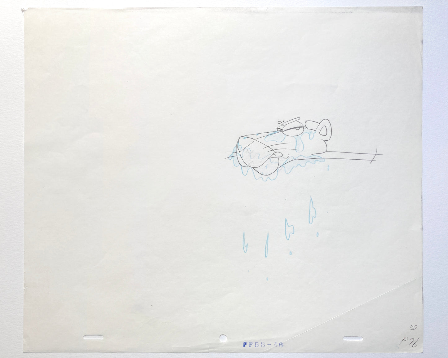 THE PINK PANTHER : Original Animation Cel + Matching Drawing (MGM, 1980's)