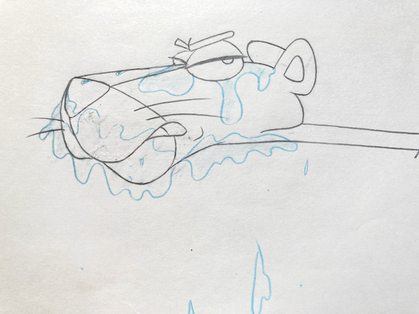 THE PINK PANTHER : Original Animation Cel + Matching Drawing (MGM, 1980's)