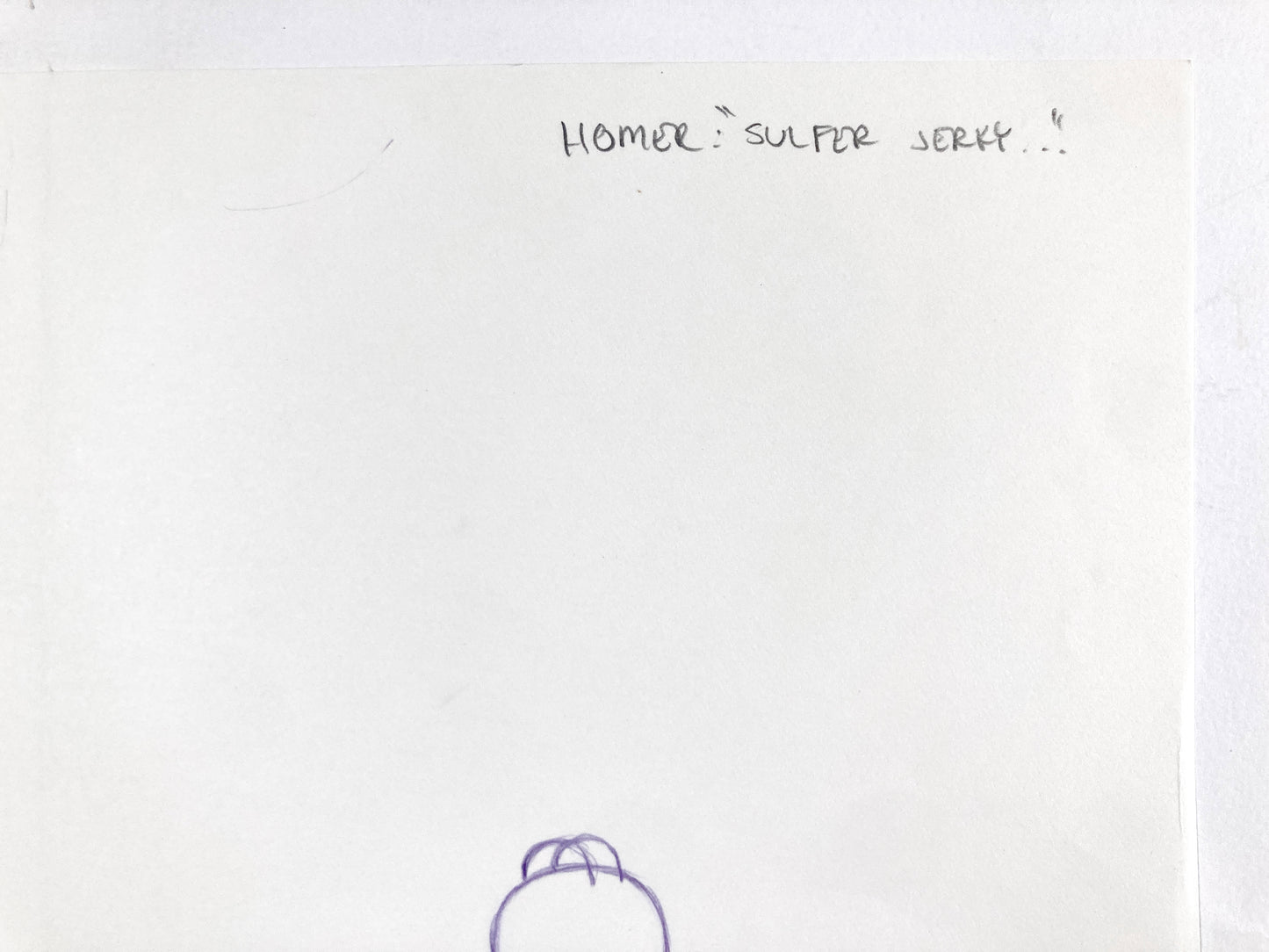THE SIMPSONS : Original Animation Drawing of Homer Simpson (2000)