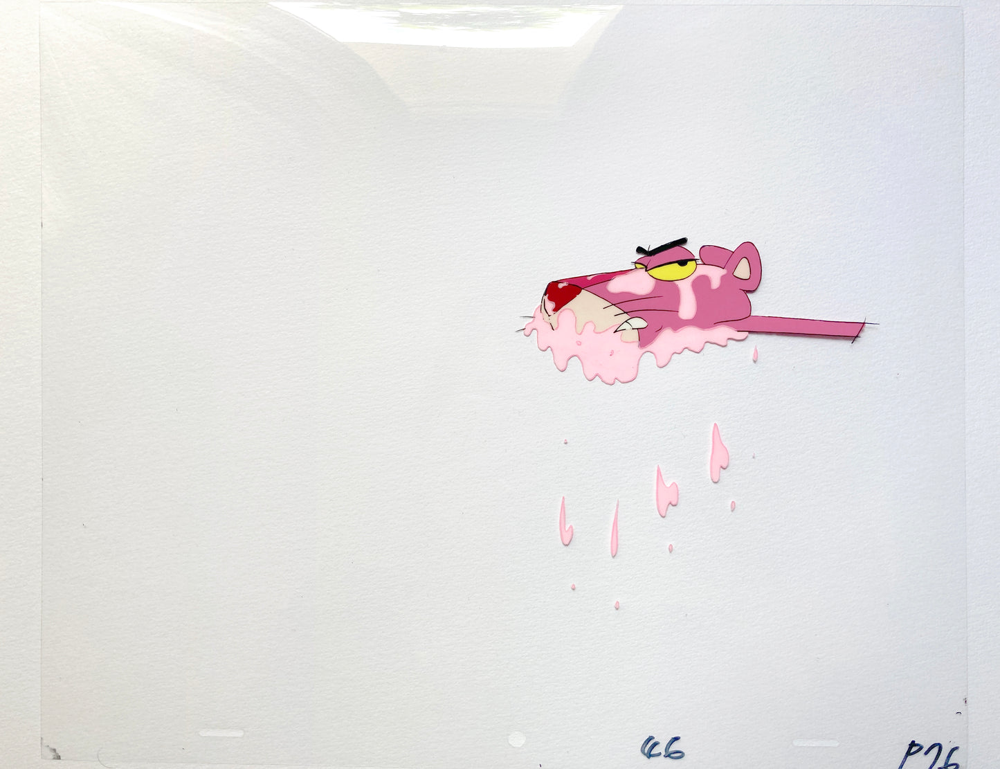 THE PINK PANTHER : Original Animation Cel + Matching Drawing (MGM, 1980's)