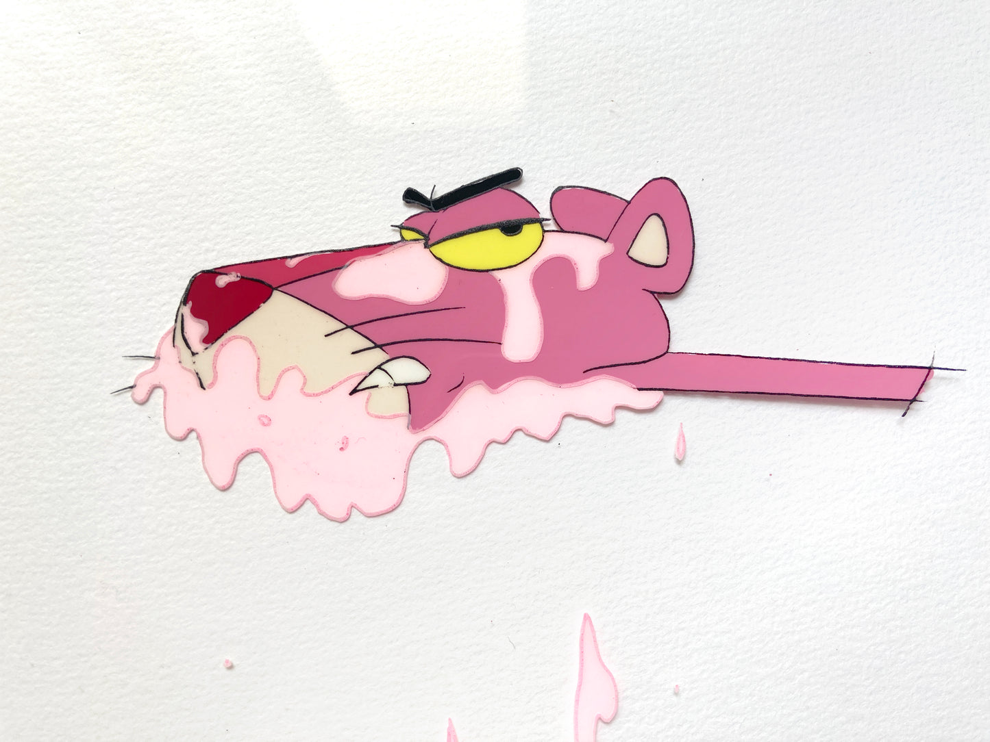 THE PINK PANTHER : Original Animation Cel + Matching Drawing (MGM, 1980's)