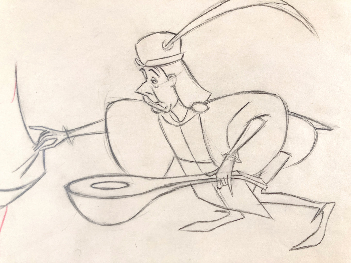 SLEEPING BEAUTY : Original Minstrel Production Drawing (Walt Disney, 1959)
