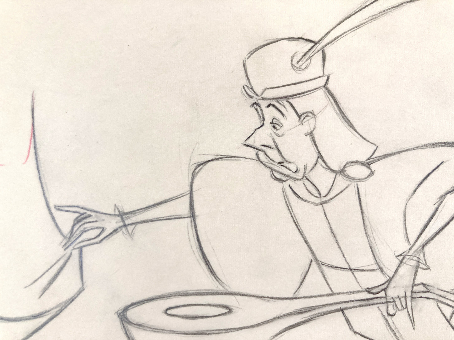 SLEEPING BEAUTY : Original Minstrel Production Drawing (Walt Disney, 1959)