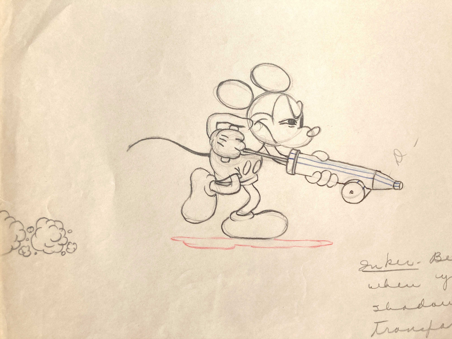 MICKEY MOUSE : Original Animation Drawing (Walt Disney, 1935)