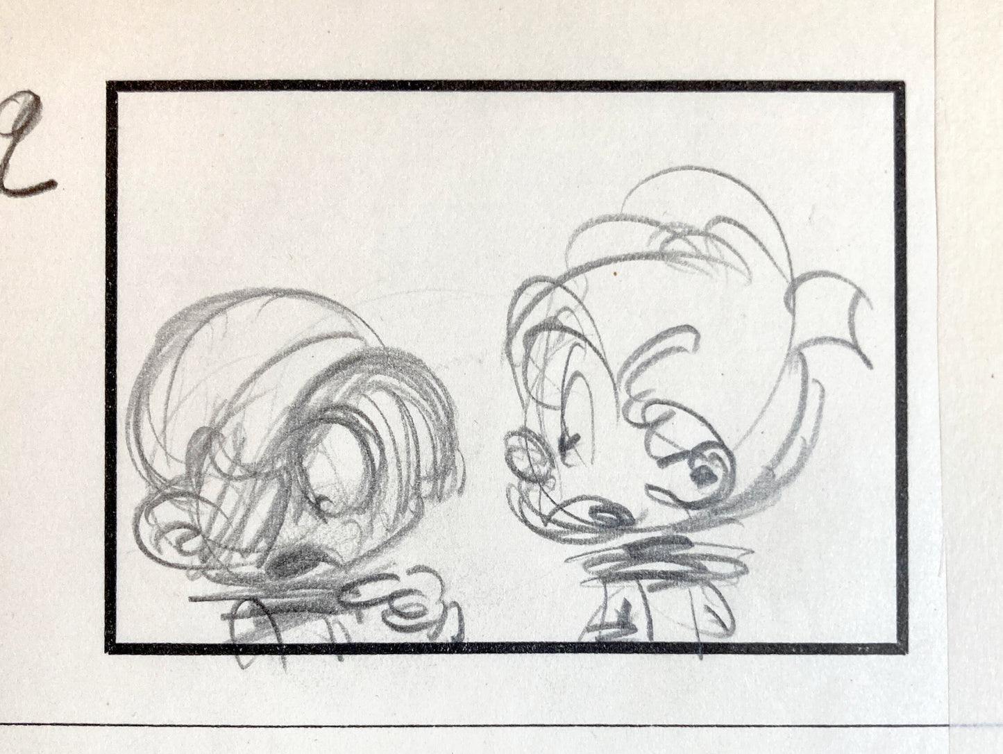 BOULE & BILL (1975) : Disegno originale dello storyboard di Jean Roba