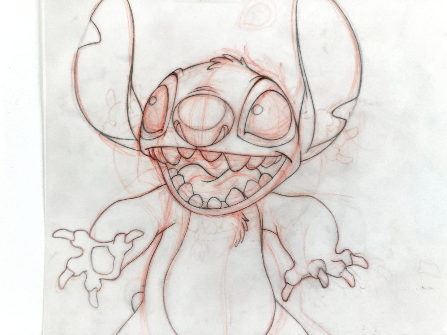 STITCH : Originale Zeichnung für das Disney-Magazin – Einzigartiges signiertes Kunstwerk