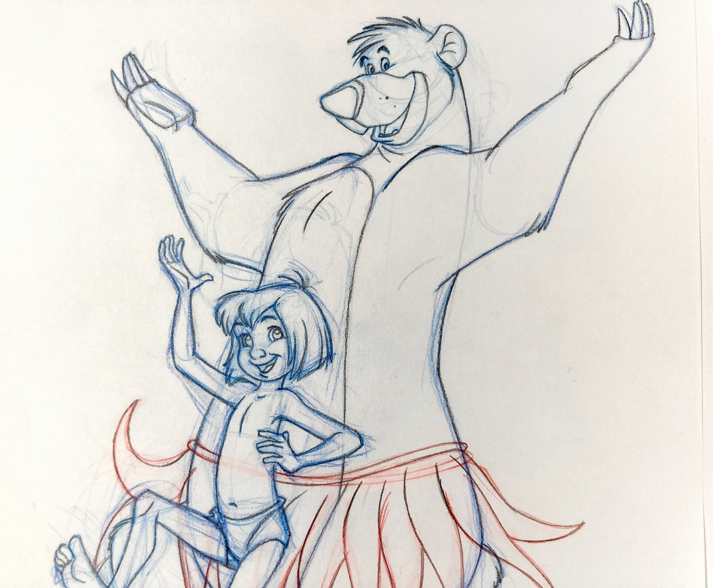 JUNGLE BOOK : Original Drawing for Disney Magazine – Unique Signed Artwork