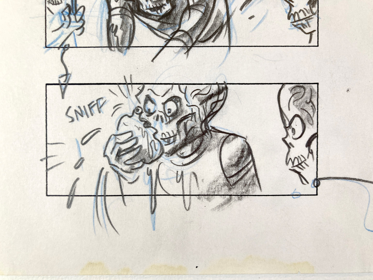 MARS ATTACKS : Original Storyboard Drawing by Pete Von Sholly (Warner Brothers, 1996)