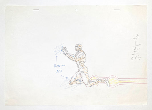 IRON MAN : Original Animation Drawing – The Avengers: Earth’s Mightiest Heroes (Marvel, 2010–2012). For sale on FLIP Gallery