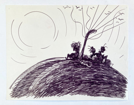 James and the Giant Peach - Original Production Used Storyboard Drawing (Walt Disney, 1996). For sale on FLIP Gallery