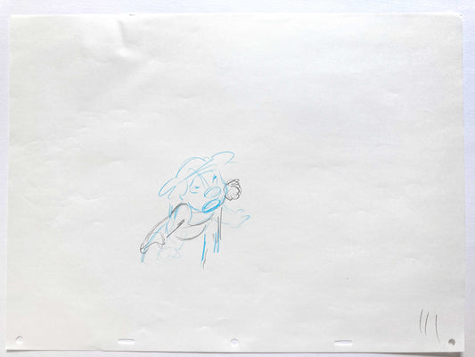 Lilo & Stitch - Lilo Original Production Used Drawing (Walt Disney, 2002). For sale on FLIP Gallery