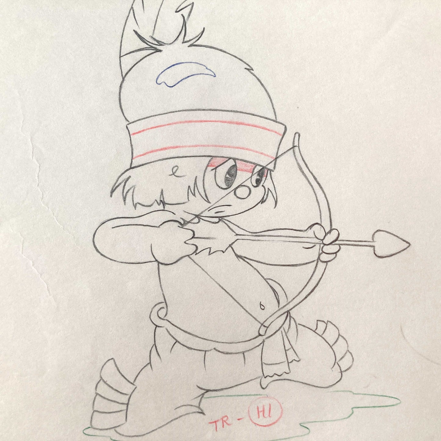 Little Hiawatha Animation Drawing (Walt Disney, 1937)