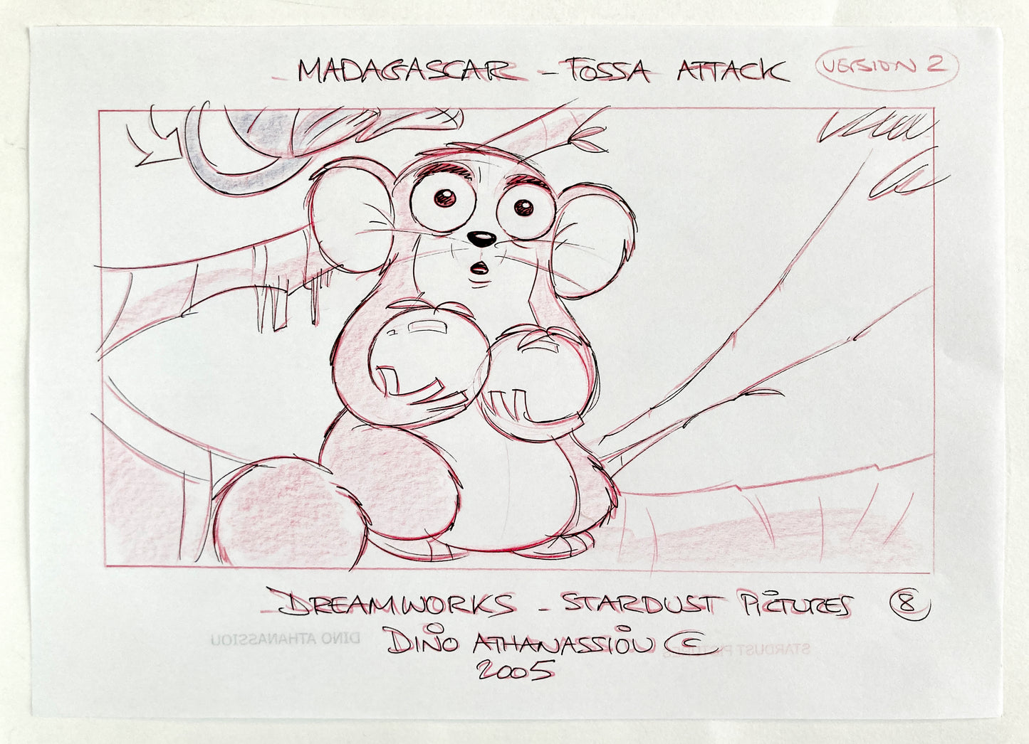 Original Storyboard Art from Madagascar (DreamWorks)