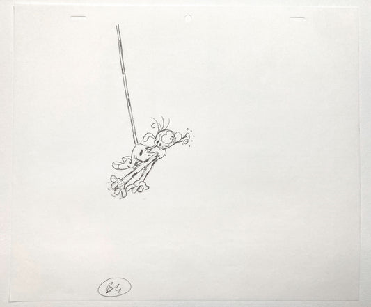 Marsupilami Original Animation Production Drawing (1993). For sale on FLIP Gallery