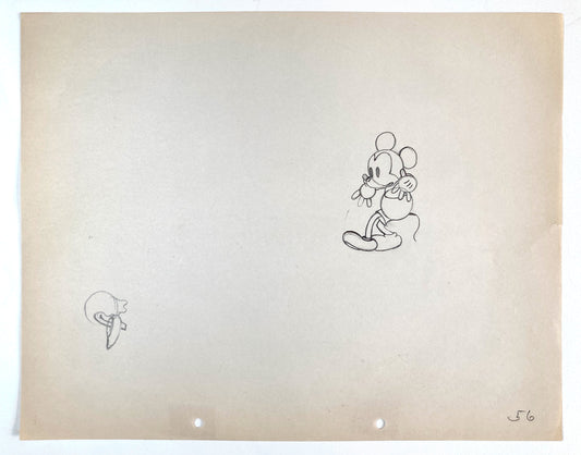 Shanghaied Original Production Used Animation Drawing of Mickey Mouse (Walt Disney, 1934). For sale on FLIP Gallery