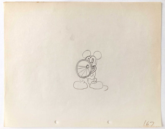 Original Animation Art from 1929 of Mickey Mouse (Walt Disney)