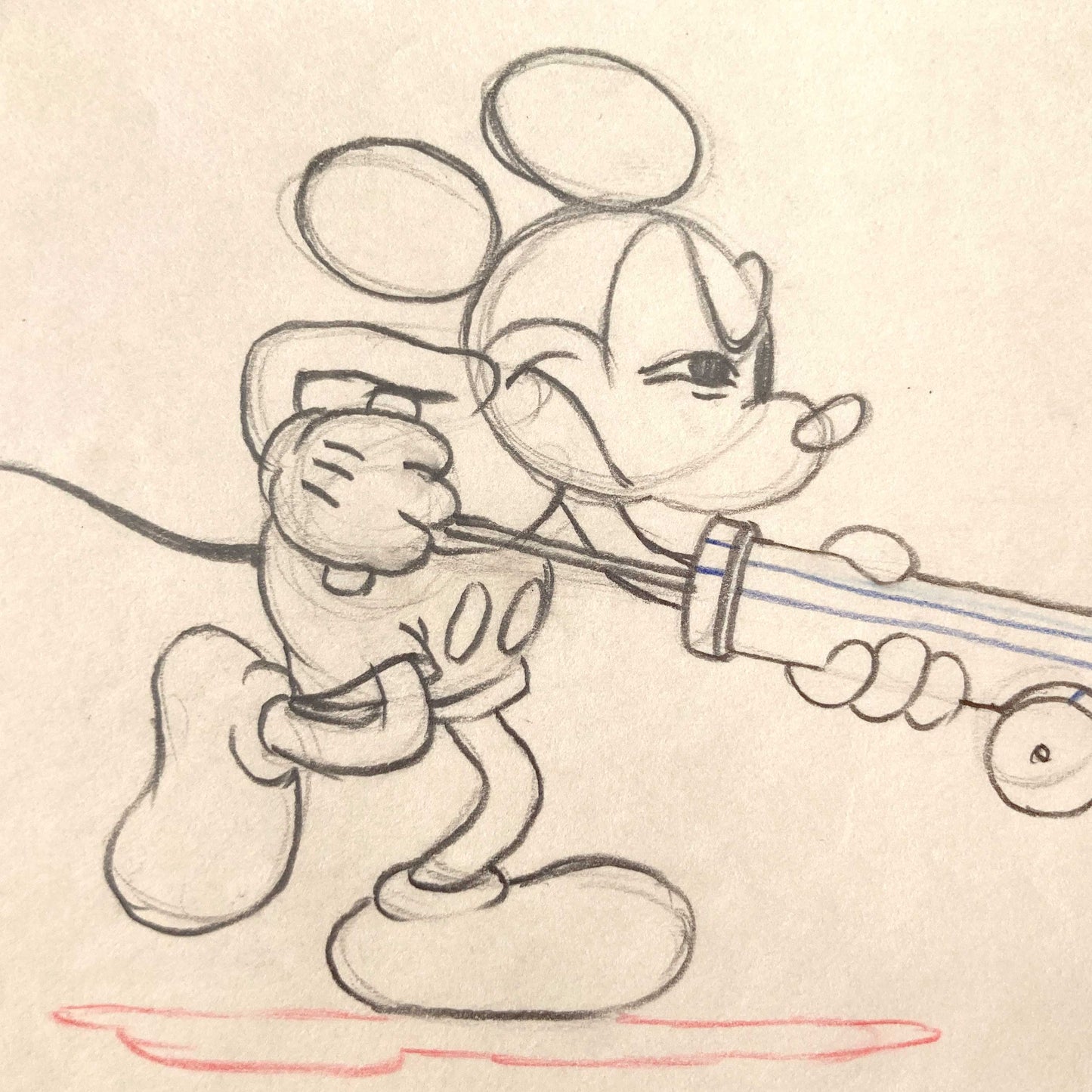 Original Animation Art of Mickey Mouse from 1935