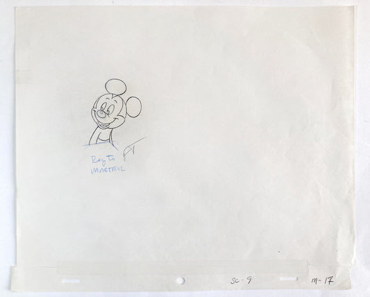 Mickey Mouse - Original Production Used Animation Drawing of Tv Commercial (Walt Disney, 1980s-90s). For sale on FLIP Gallery