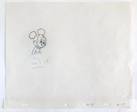 Mickey Mouse - Original Production Used Animation Drawing of Tv Commercial (Walt Disney, 1980s-90s). For sale on FLIP Gallery