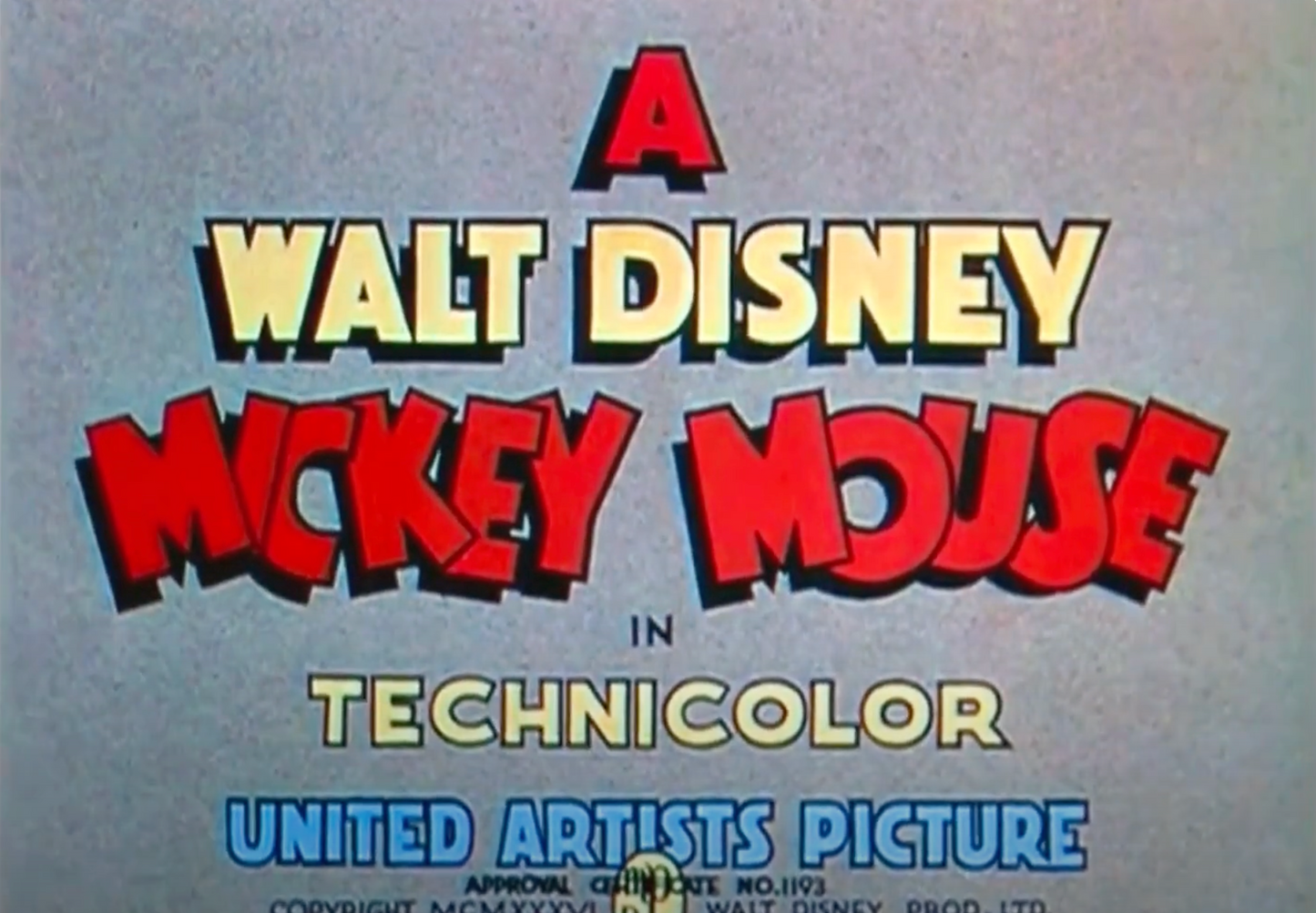 MICKEY MOUSE : Original Animation Drawing (Walt Disney, 1936)