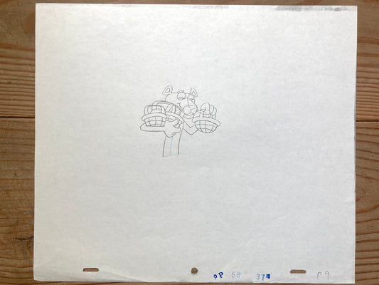 Original Production Used Animation Drawing of The Pink Panther (From the 80's)