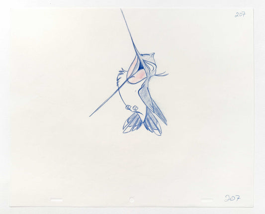 Pocahontas - Flit Original Animation Production Art Drawing (Walt Disney, 1995). For sale on FLIP Gallery