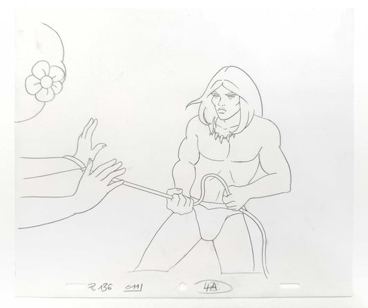 RAHAN - Original Animation Art Production Drawing (1987) - Episode 11 « La Flèche blanche ». For sale on FLIP Gallery