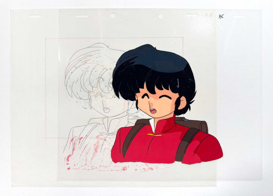 Ranma ½ : Original Animation Production Cel and Matching Drawing (Rumiko Takahashi, 1989–1992). For sale on FLIP Gallery