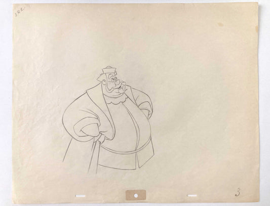 Sleeping Beauty - King Hubert Original Production Used Animation Drawing (Walt Disney, 1959). For sale on FLIP Gallery