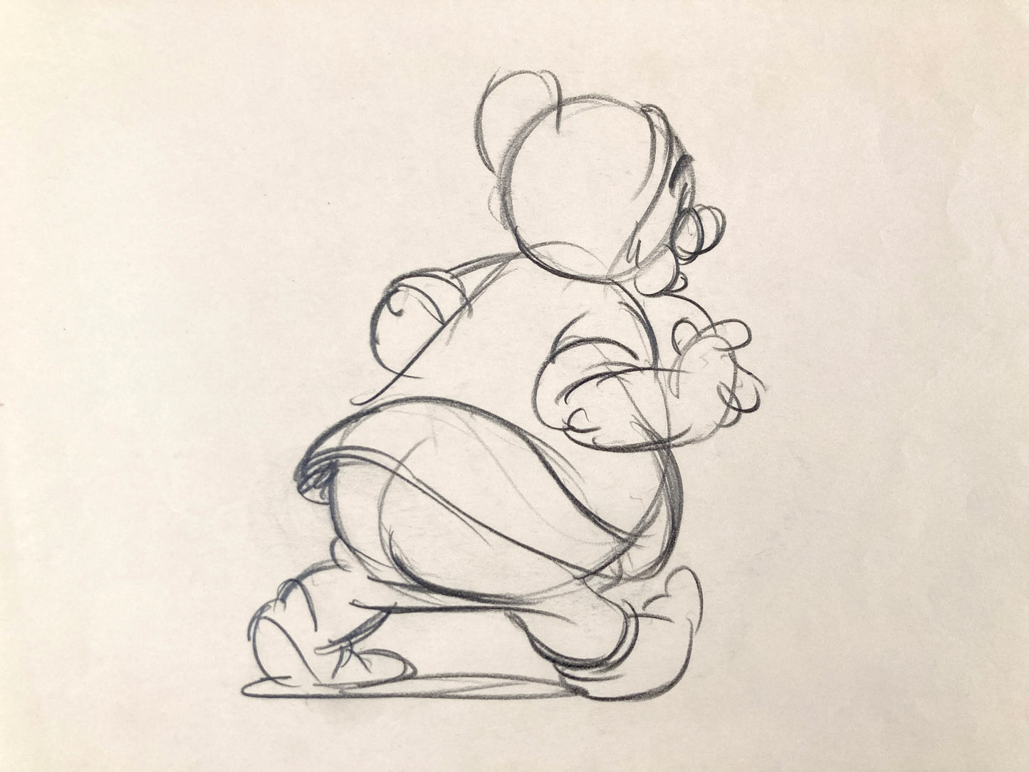 Snow White and the Seven Dwarfs Early Doc Test Sketche (Walt Disney, 1937). For sale on FLIP Gallery