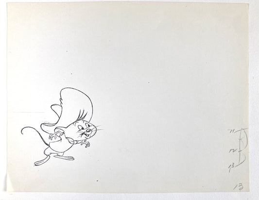 A orginal production copy from the Virgil Ross Archives of Speedy Gonzales