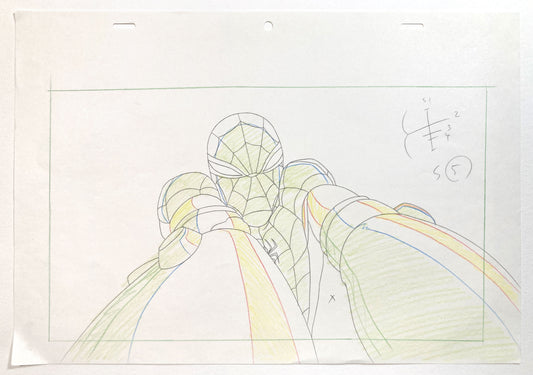 Original Production used Drawing from Ultimate Spider-Man Animation Series (2012-2017). For sale on FLIP Gallery