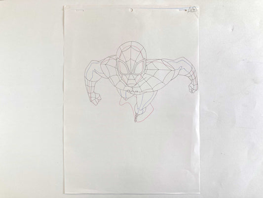 Original Production used Drawing from Ultimate Spider-Man Animation Series (2012-2017). For sale on FLIP Gallery