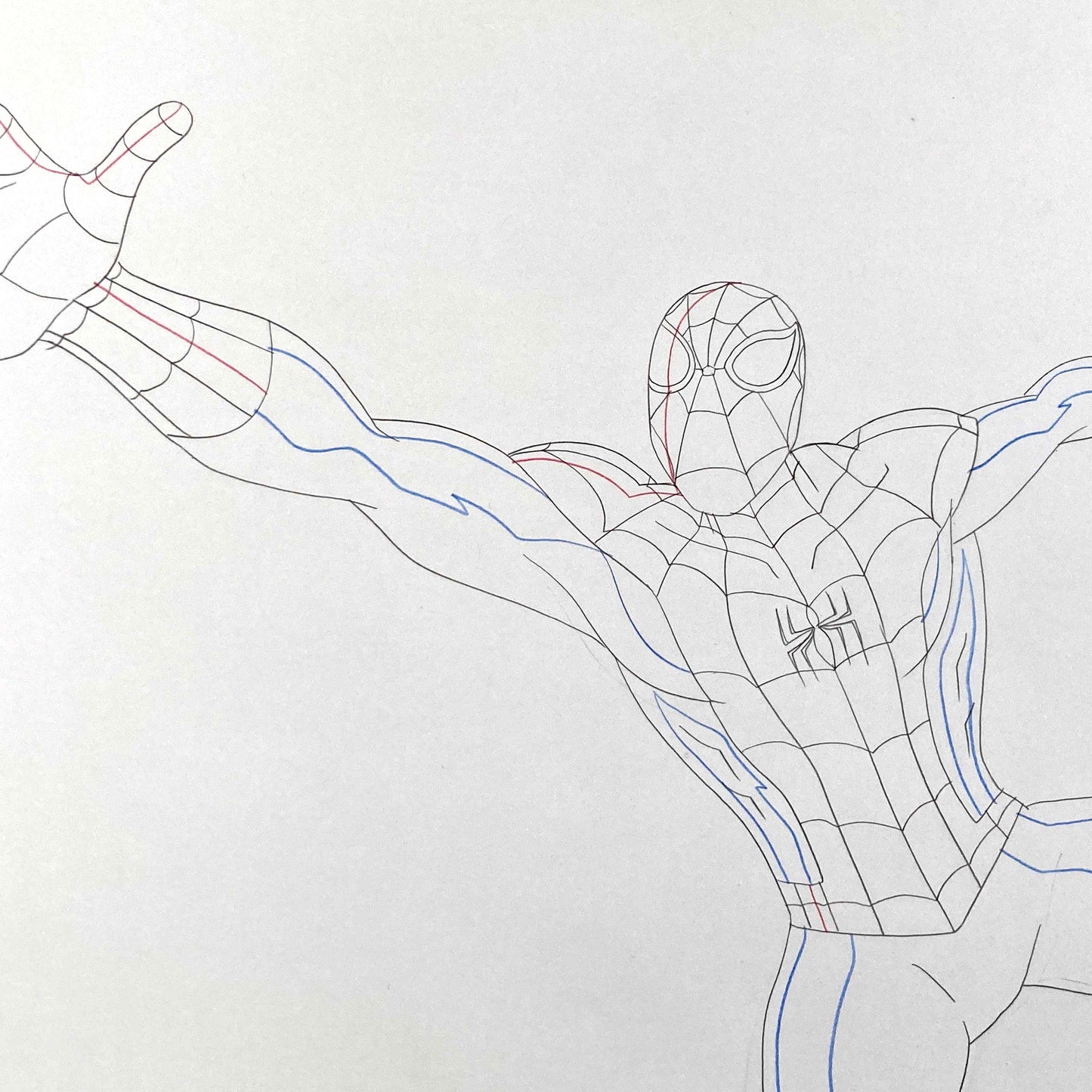 Original Animation Production Art from Spiderman